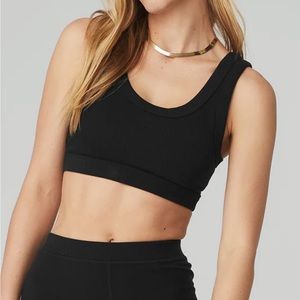 ALO Black Wellness Bra Size XS